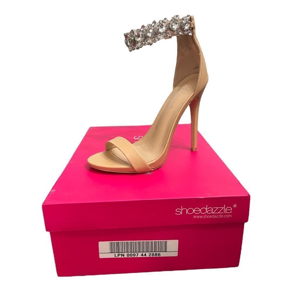Shoe Dazzle Sydney Diamond Strap Heels NWT